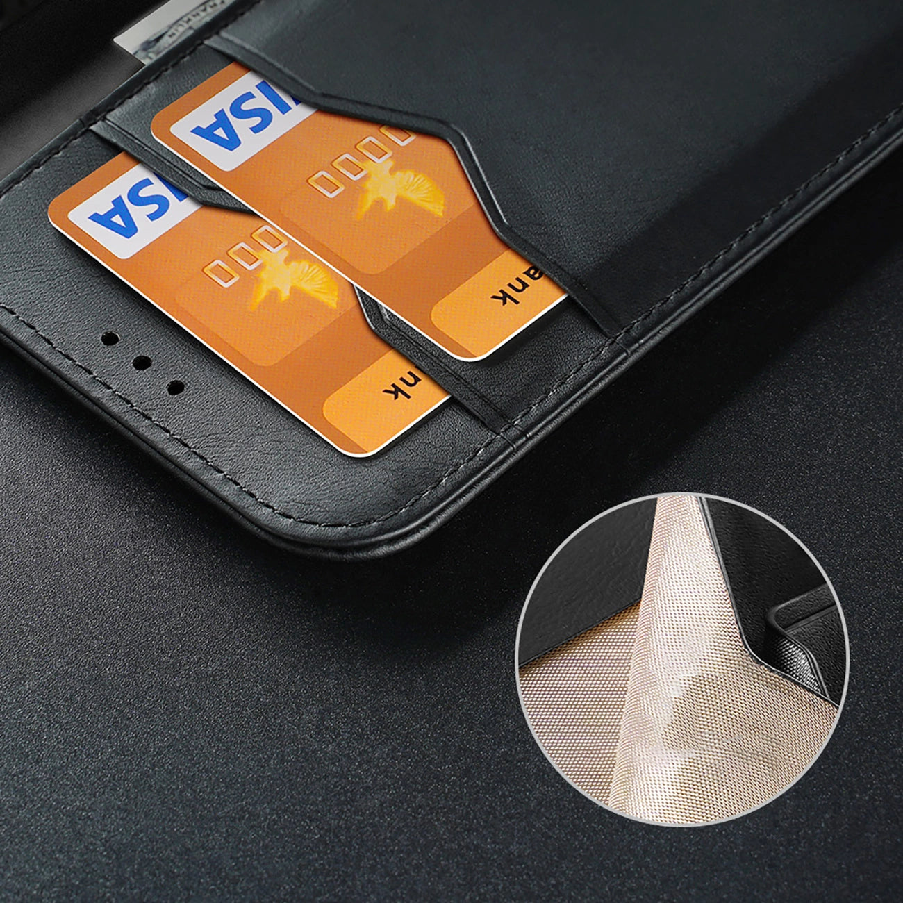 Dux Ducis Hivo iPhone 16e Case with Flip and RFID Protection - Black_13