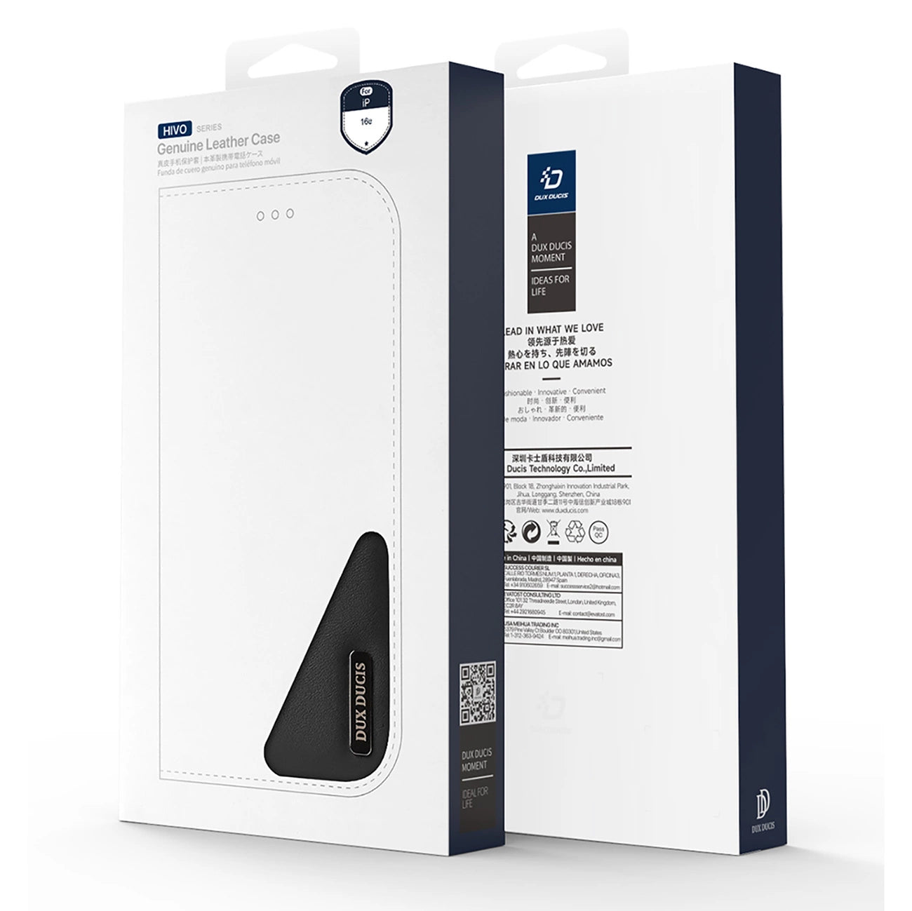 Dux Ducis Hivo iPhone 16e Case with Flip and RFID Protection - Black_3