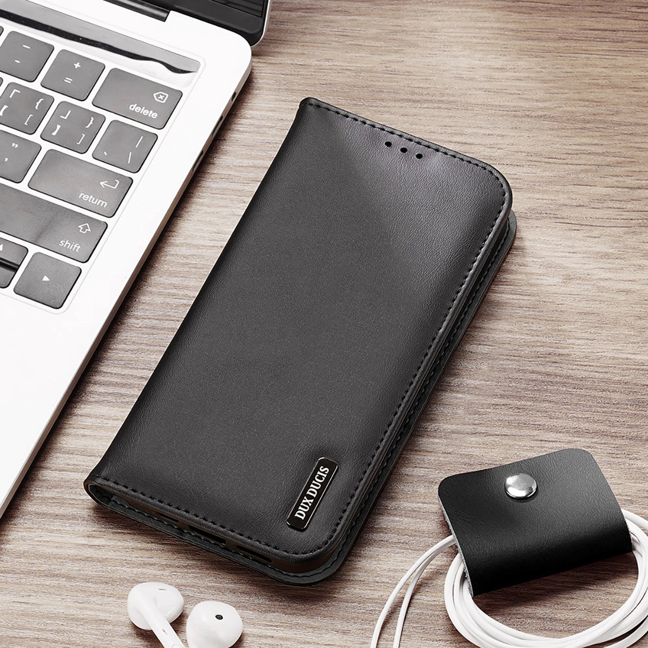 Dux Ducis Hivo iPhone 16e Case with Flip and RFID Protection - Black_7
