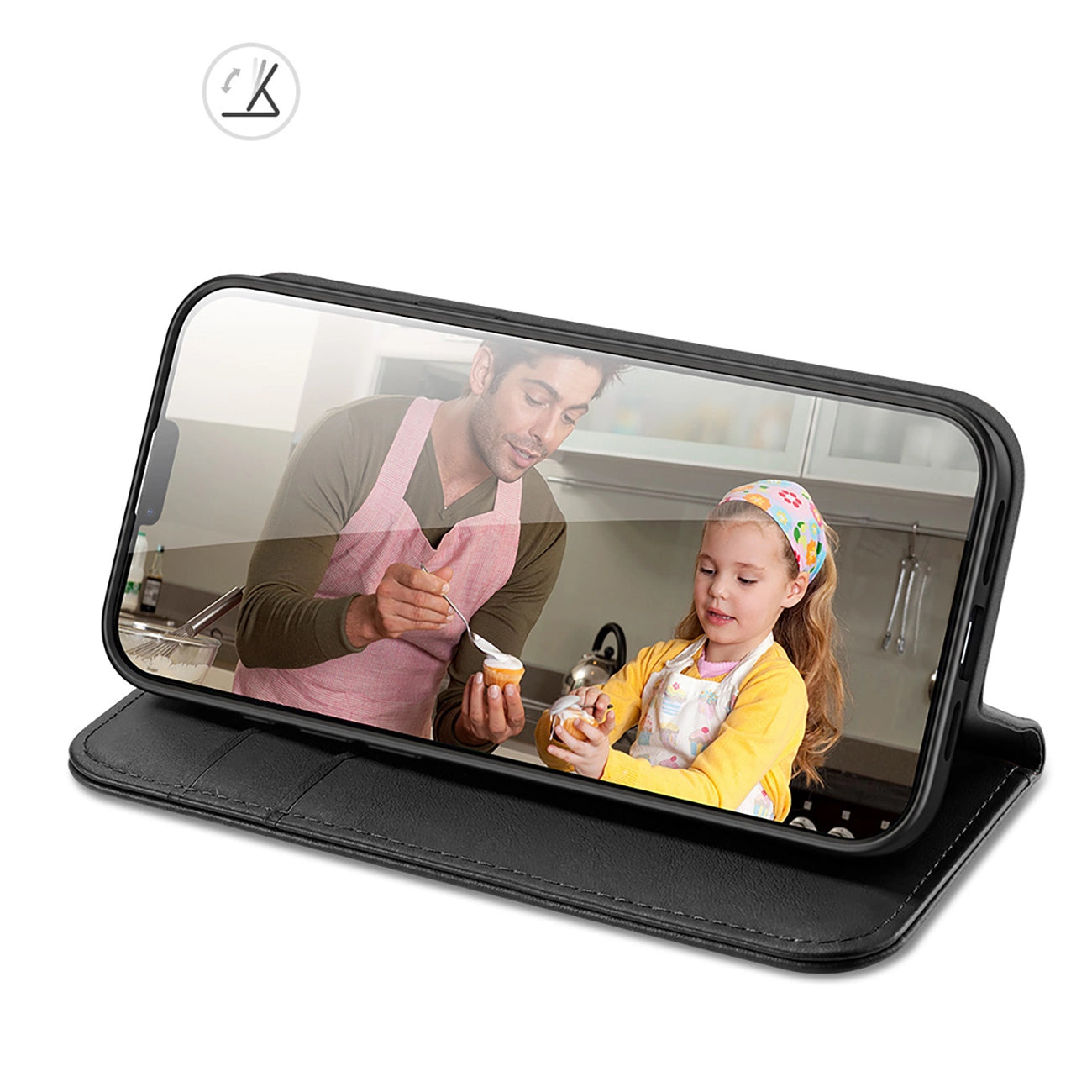 Dux Ducis Hivo iPhone 16e Case with Flip and RFID Protection - Black_8