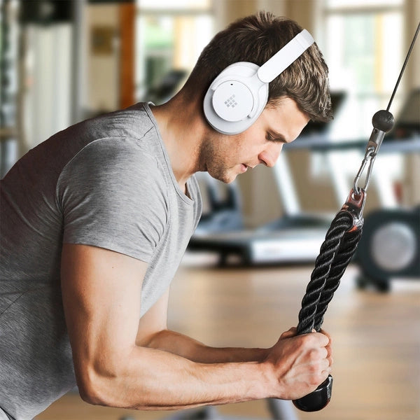 Tronsmart SOUNFII Q20S Hybrid ANC Wireless Headphones with Active Noise Cancelling - White_14