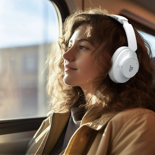 Tronsmart SOUNFII Q20S Hybrid ANC Wireless Headphones with Active Noise Cancelling - White_16