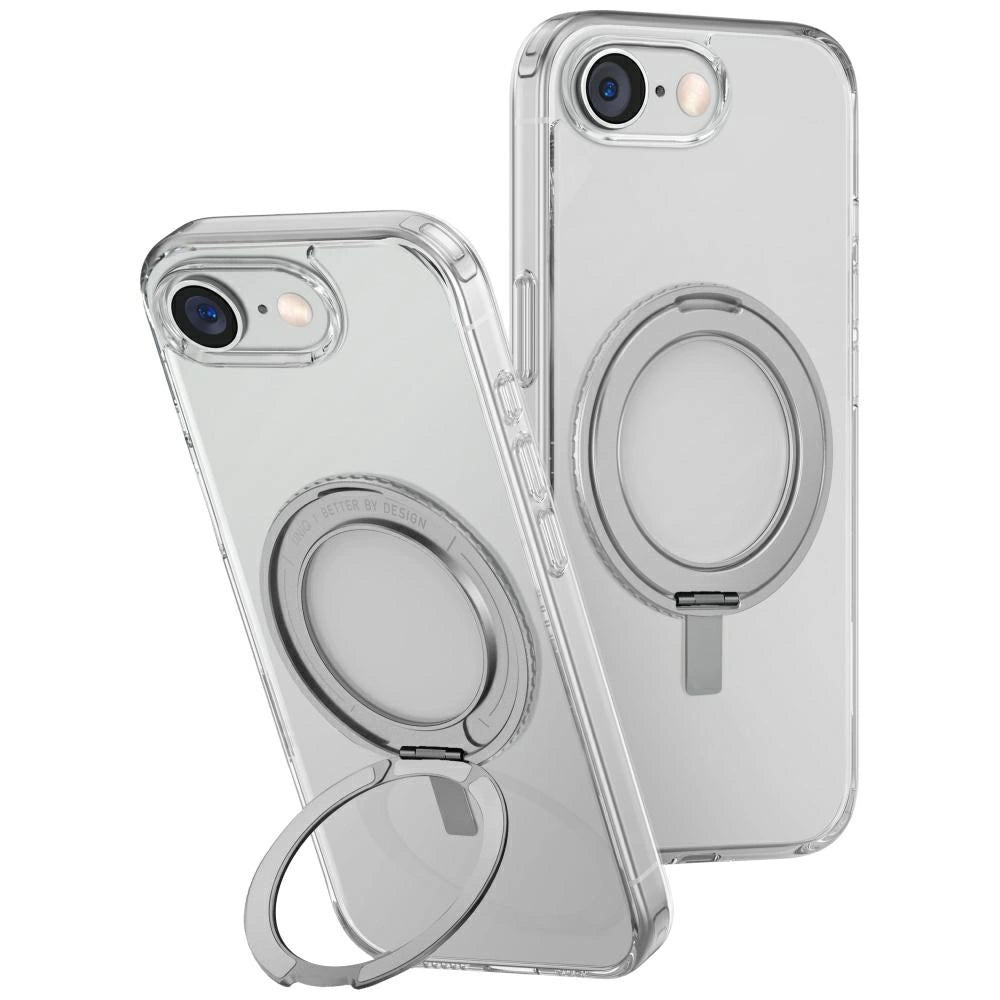 Uniq Swivix 360 Rotating Kickstand Case for iPhone 16e - Clear_0