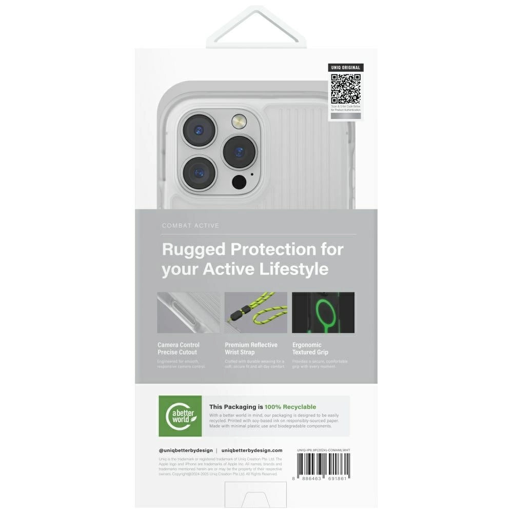 Uniq Combat Active Magclick Charging Case for iPhone 16 Pro Max - White_5