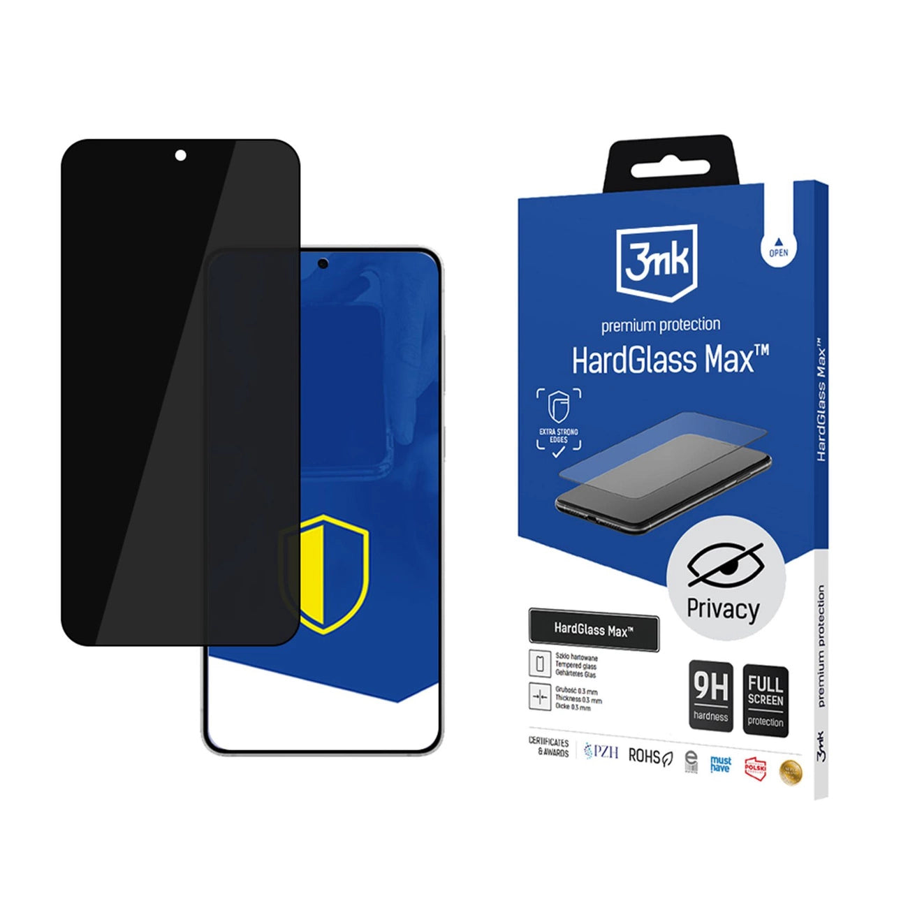 3mk HardGlass Max Privacy Black Privacy Glass for Samsung Galaxy S25 Edge_0