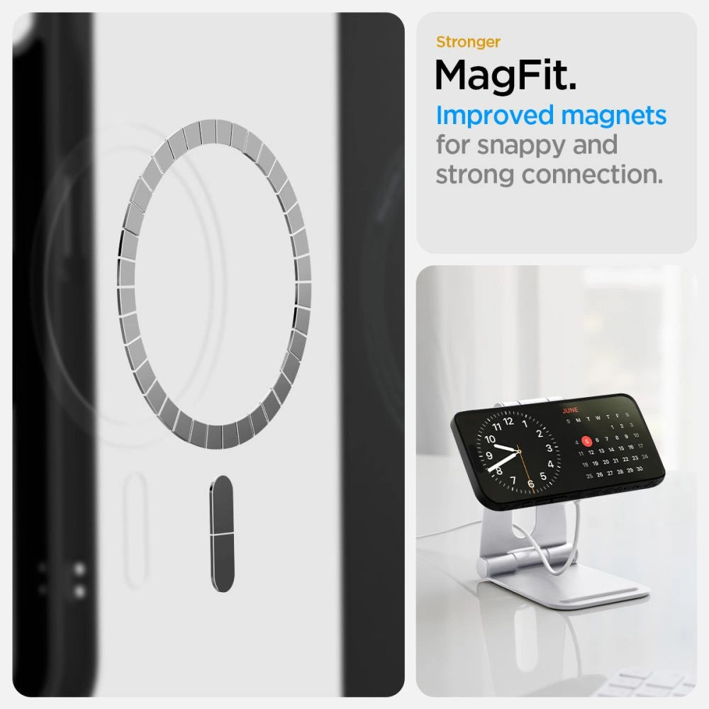 Spigen Liquid Air Mag MagSafe iPhone 16e Case - Matte Black_11