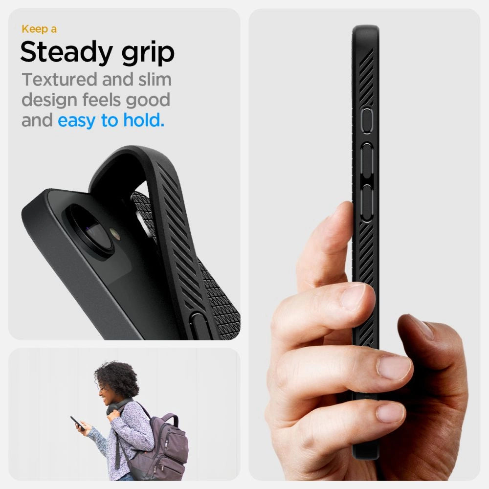 Spigen Liquid Air Mag MagSafe iPhone 16e Case - Matte Black_13
