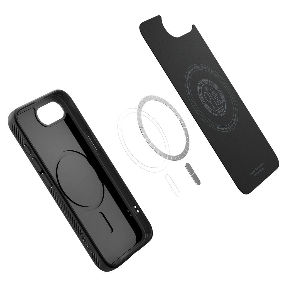 Spigen Liquid Air Mag MagSafe iPhone 16e Case - Matte Black_6