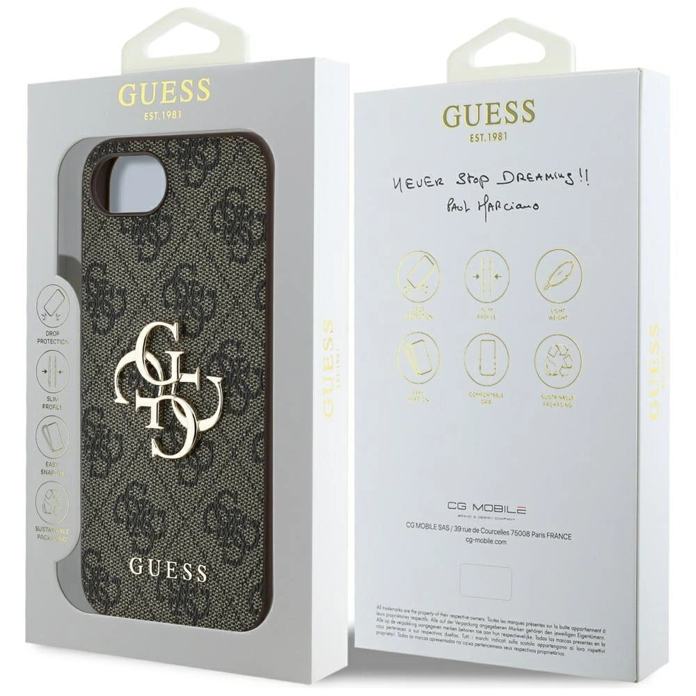 Guess 4G Big Logo iPhone 16e Case - Brown_7