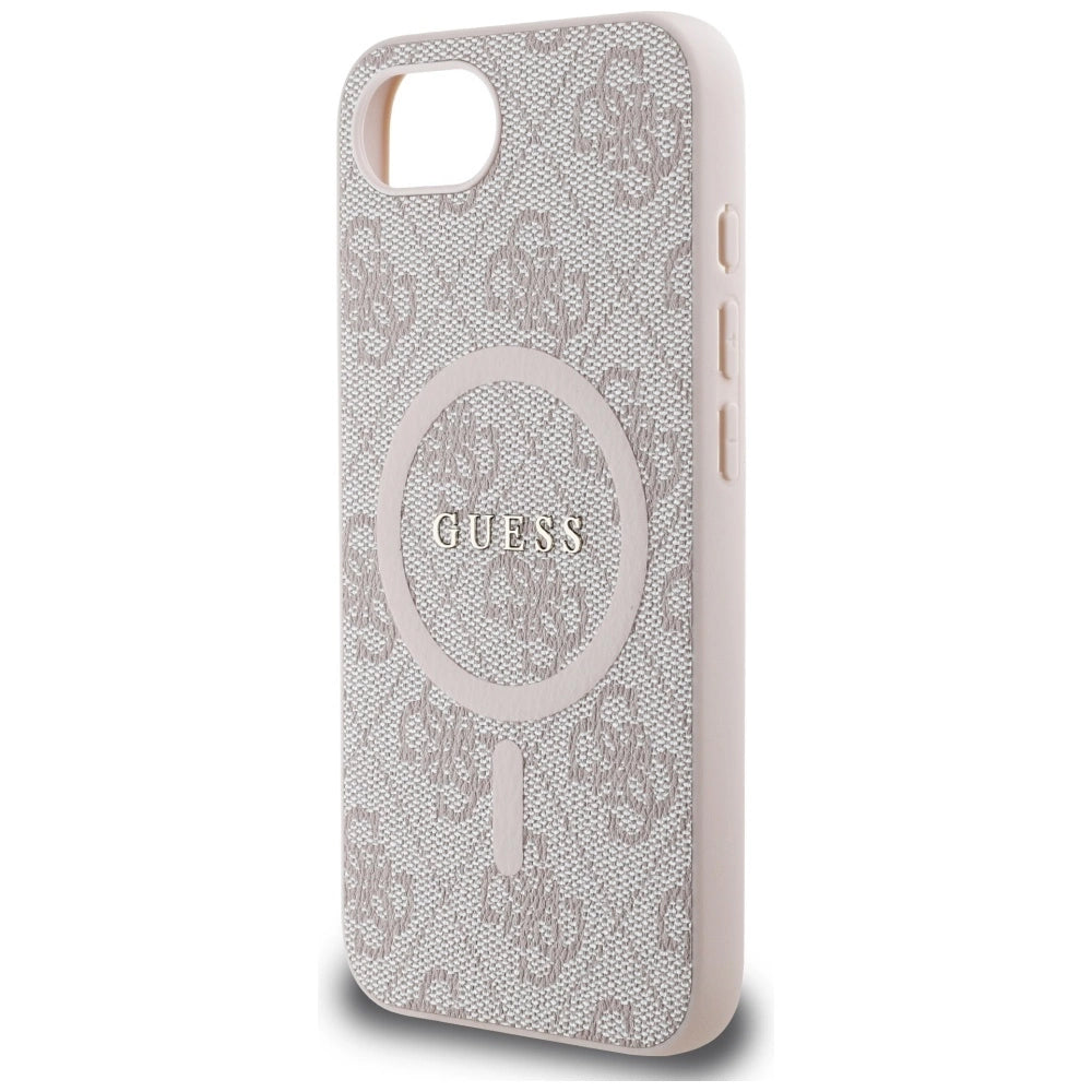 Guess 4G Ring Classic Logo MagSafe iPhone 16e Case - Pink_5