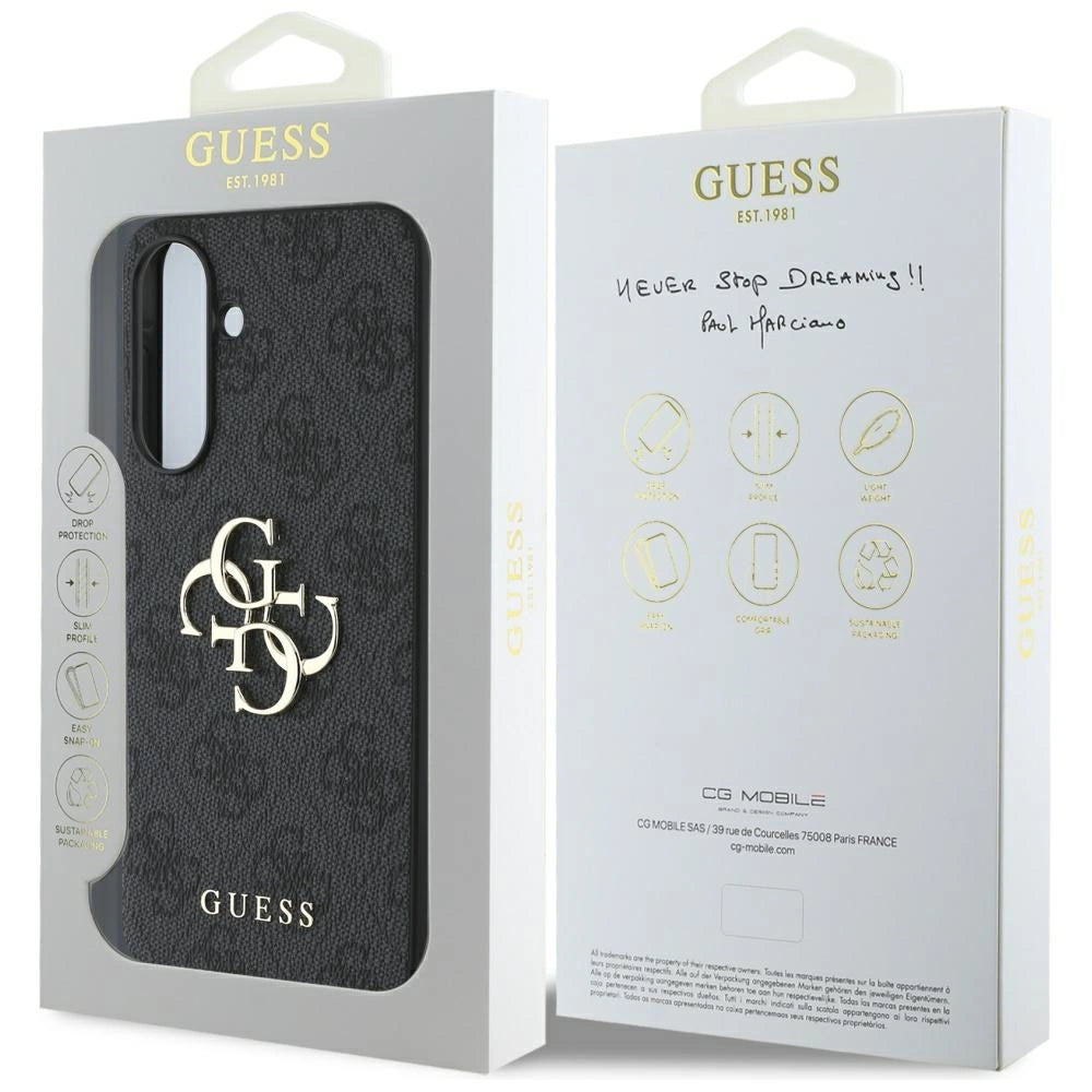 Guess Big 4G Logo Classic Logo Case for Samsung Galaxy A36 - Black_6