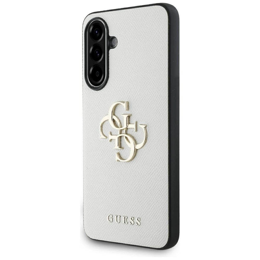 Guess Grained Big 4G Logo Small Classic Logo case for Samsung Galaxy A56 - beige_0