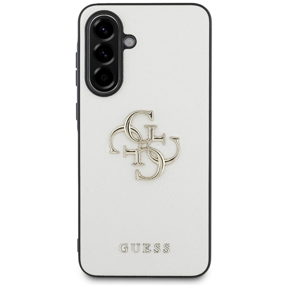 Guess Grained Big 4G Logo Small Classic Logo case for Samsung Galaxy A56 - beige_1