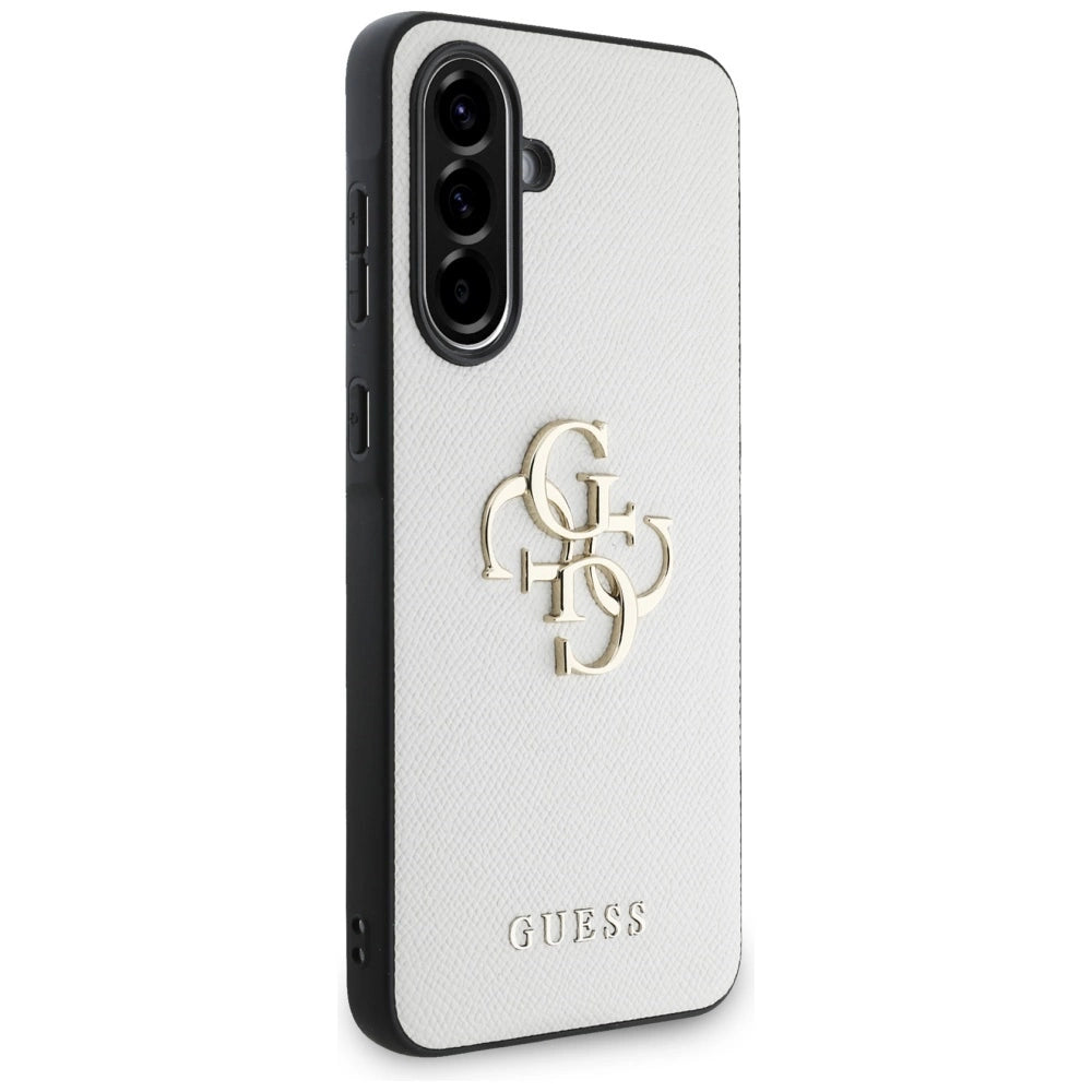 Guess Grained Big 4G Logo Small Classic Logo case for Samsung Galaxy A56 - beige_2