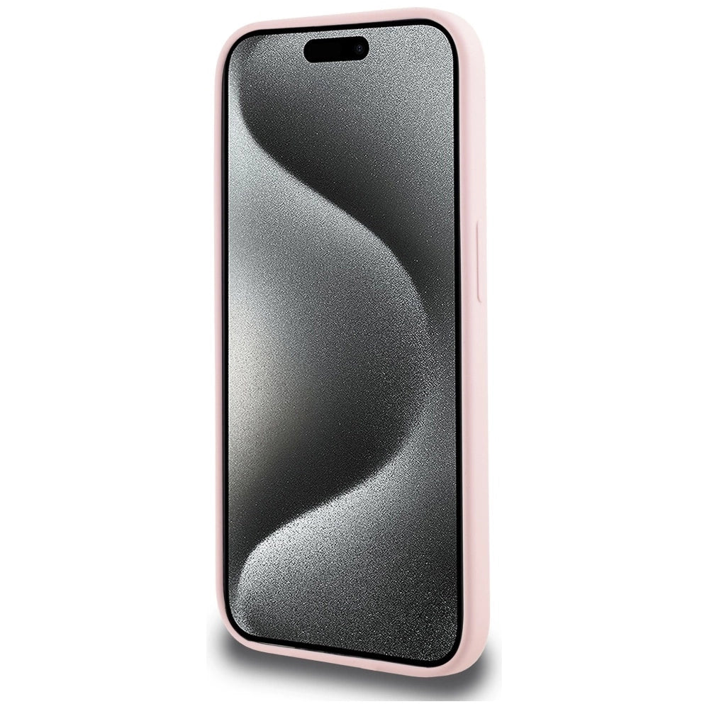 Karl Lagerfeld Silicone Karl&Choupette MagSafe iPhone 14 Pro Case - Pink_4