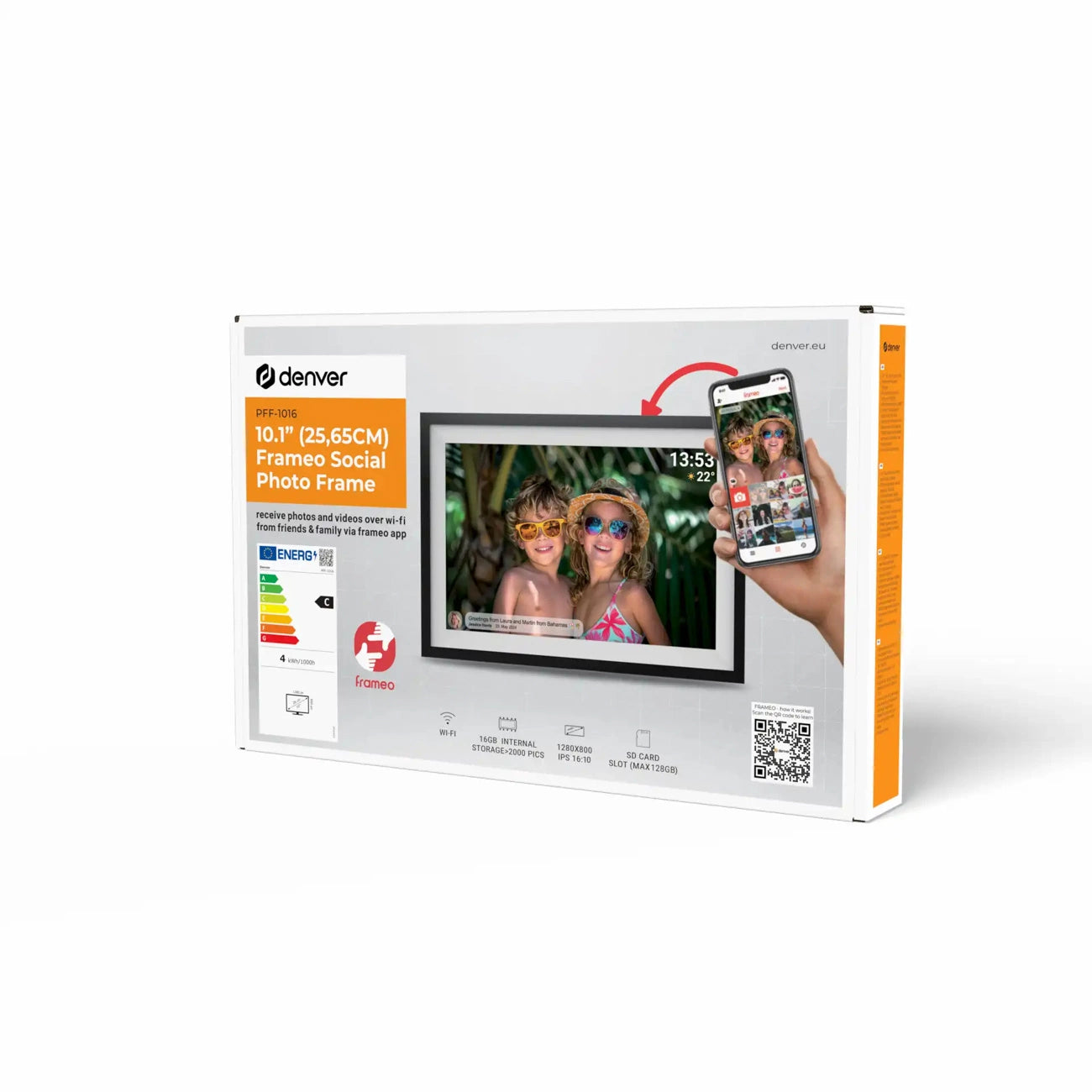 Moldura Digital Denver PFF-1016 / 10,1" / 16GB / Preto_3