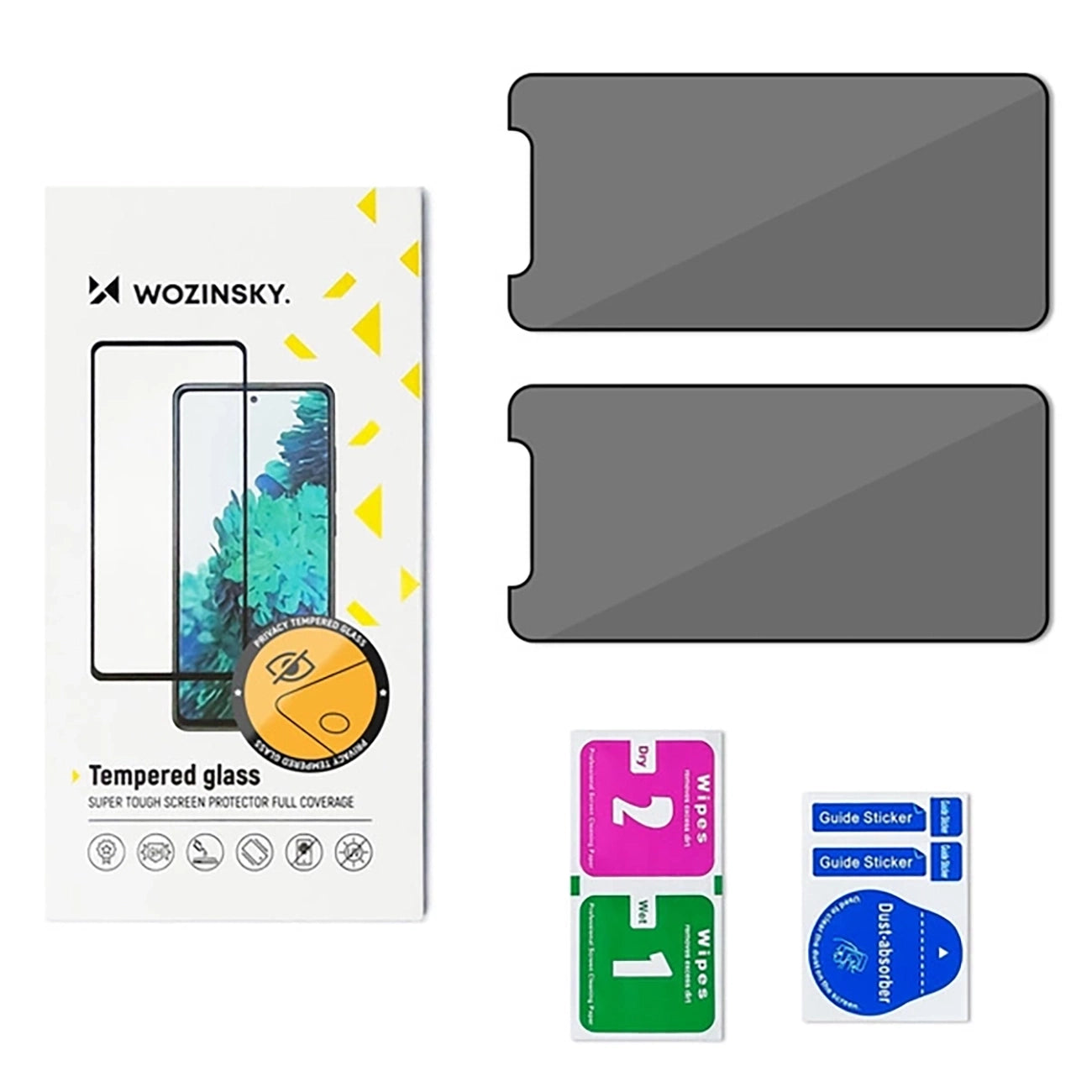 Wozinsky Privacy Glass tempered glass for Xiaomi Redmi Note 14 5G / Note 14 4G, 2-pack_1