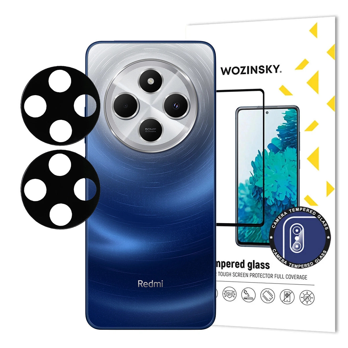 Wozinsky Full Camera Glass for Xiaomi Redmi Note 14 5G, 2-pack_0