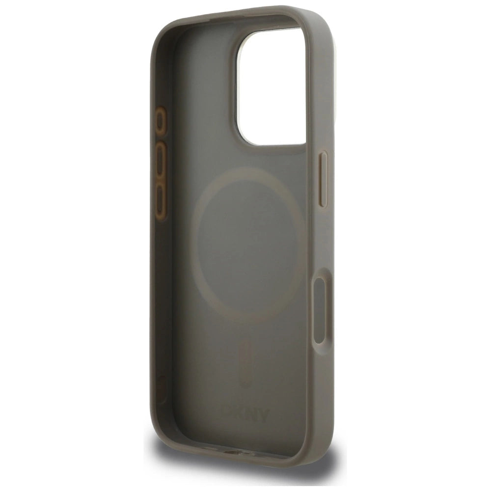 DKNY Checkered Pattern Magsafe iPhone 16 Pro Case - Beige_6