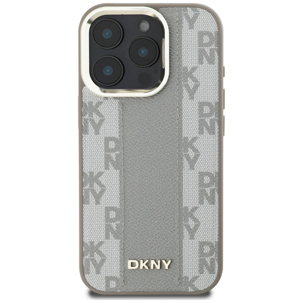 DKNY Checkered Pattern Magsafe iPhone 16 Pro Max Case - Beige_2