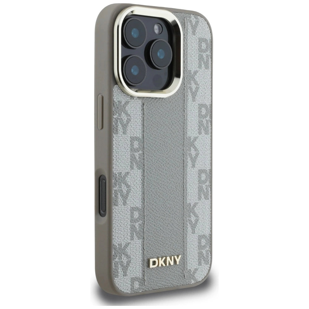 DKNY Checkered Pattern Magsafe iPhone 16 Pro Max Case - Beige_3
