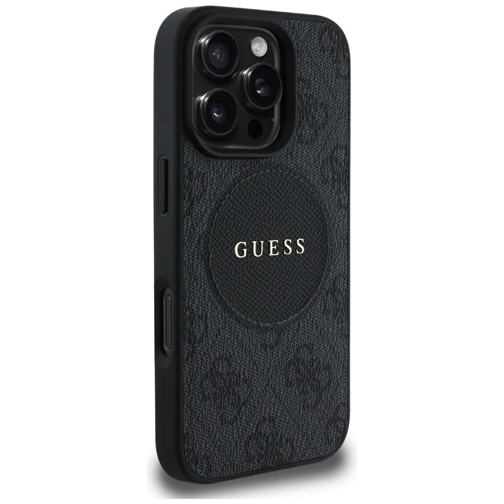 Guess 4G Circle Classic Logo MagSafe case for iPhone 16 Pro - black_3