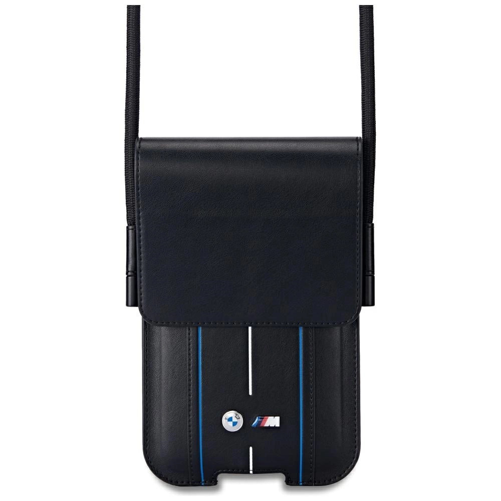 BMW Phone Pouch Blue Stripes Phone Bag - Black_0