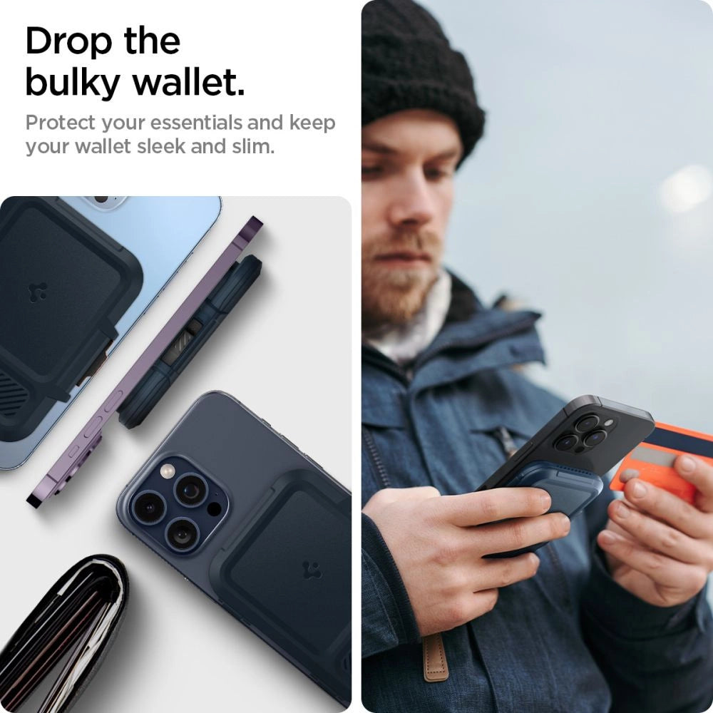 Spigen Lock Fit MagSafe Card Case - Navy Blue_17