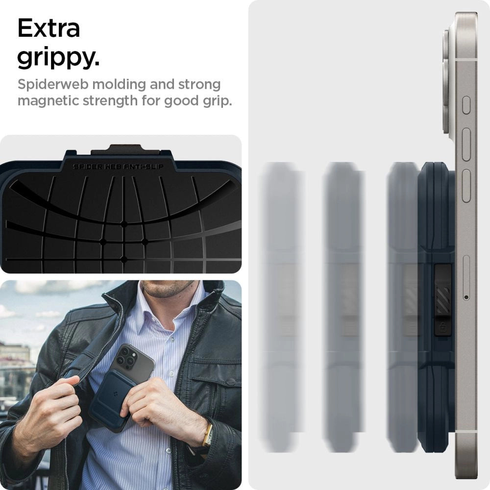 Spigen Lock Fit MagSafe Card Case - Navy Blue_18