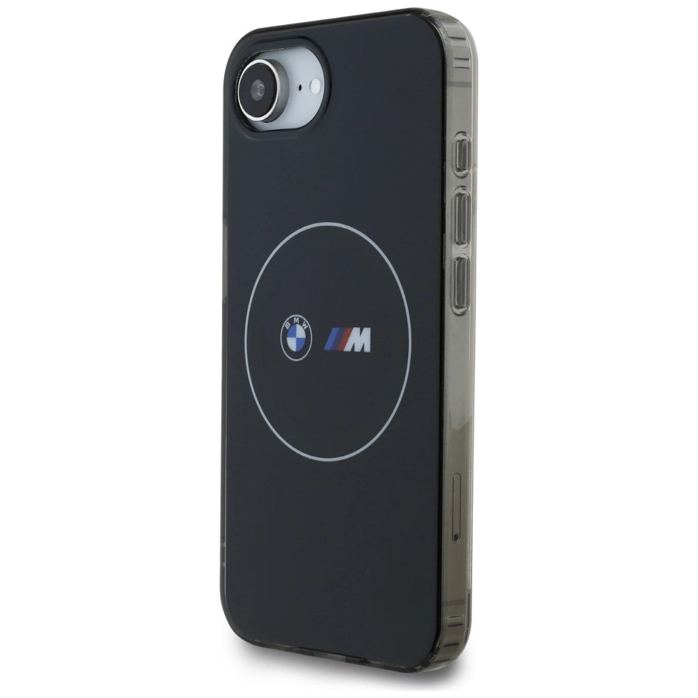 BMW IML Metal White Circle MagSafe iPhone 16e Case - Black_1