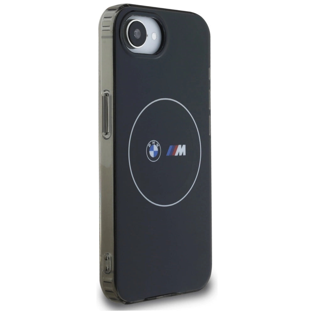 BMW IML Metal White Circle MagSafe iPhone 16e Case - Black_3