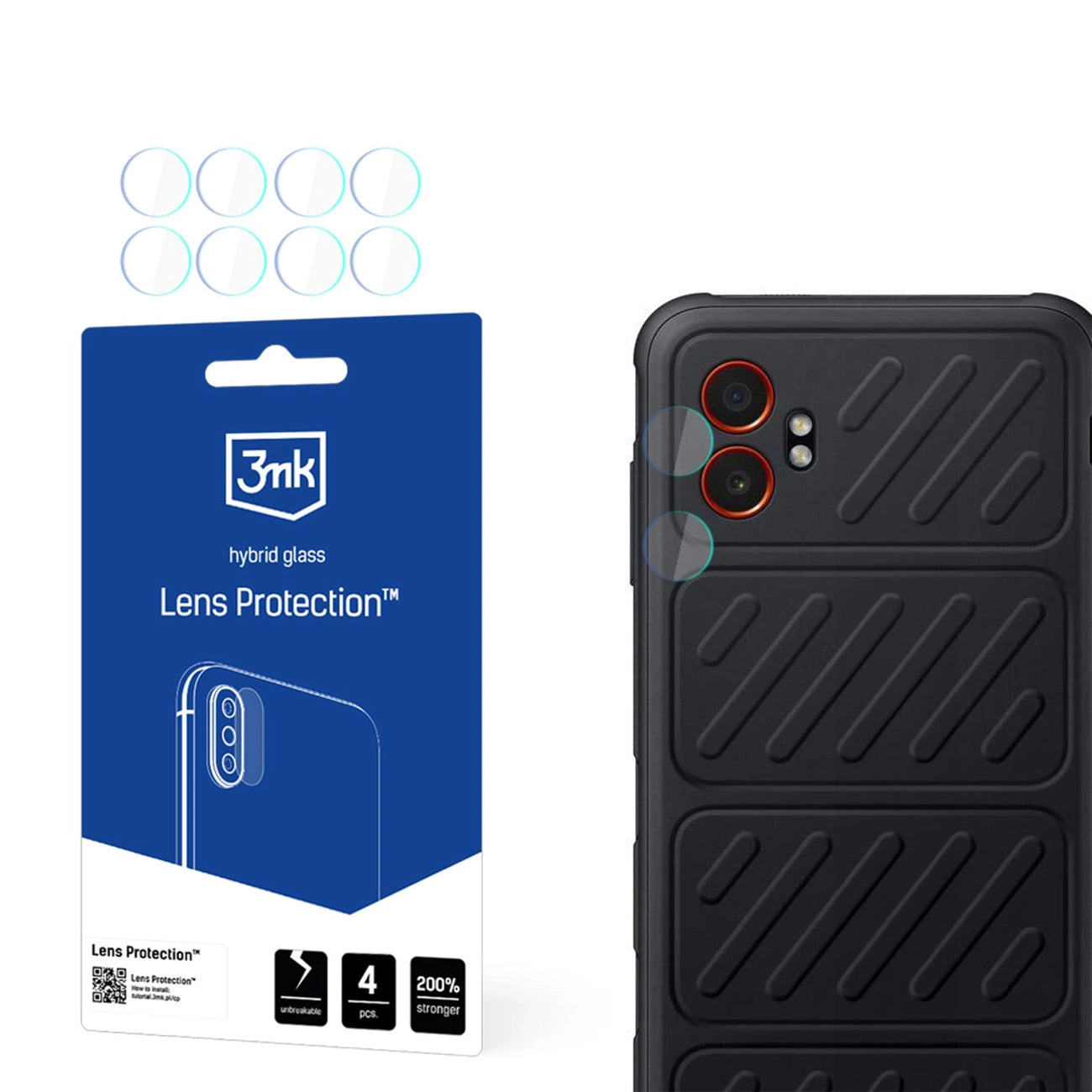 3mk Lens Protection Hybrid Glass for Samsung Galaxy XCover 7 Pro Camera Lens_0