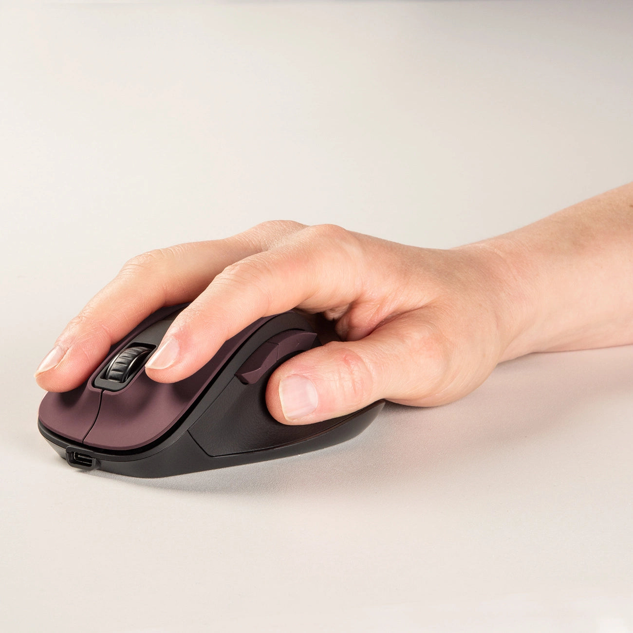 Hama MW-500 V2 Wireless Mouse with Battery - Burgundy_4