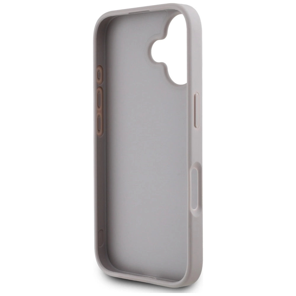 Guess Grained Roses Big 4G Logo iPhone 16 Case - Purple_6