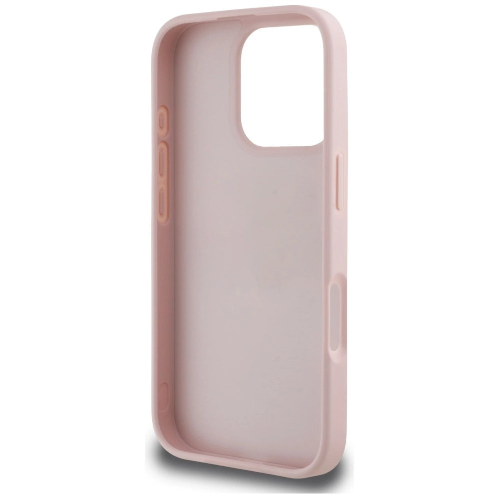 Guess Grained Roses Big 4G logo iPhone 16 Pro case - pink_6