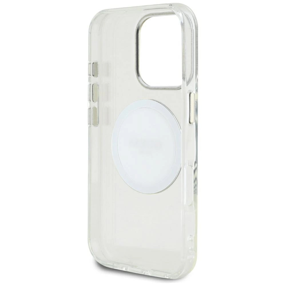 Guess IML Metal Colored Circle Classic Logo MagSafe case for iPhone 16 Pro Max - white_6