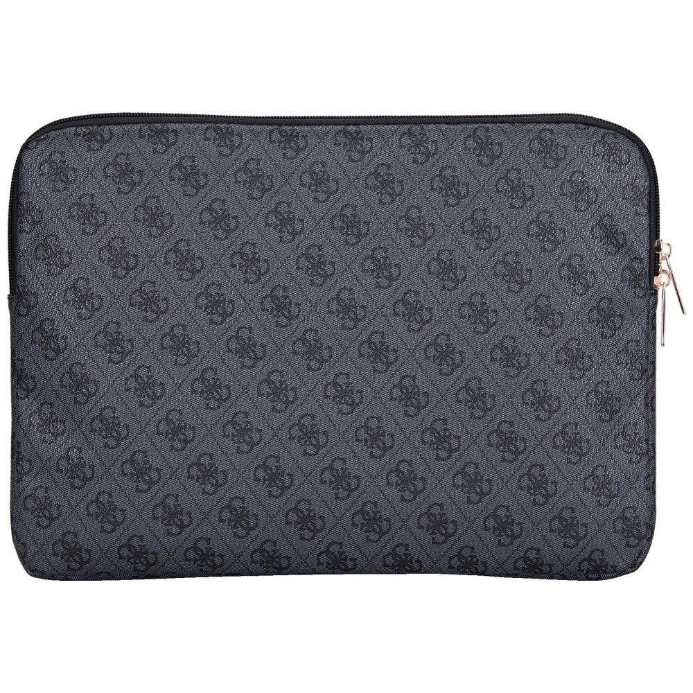 Guess Sleeve 4G Zipper Pocket Triangle Logo 14" Laptop Bag - Black_1
