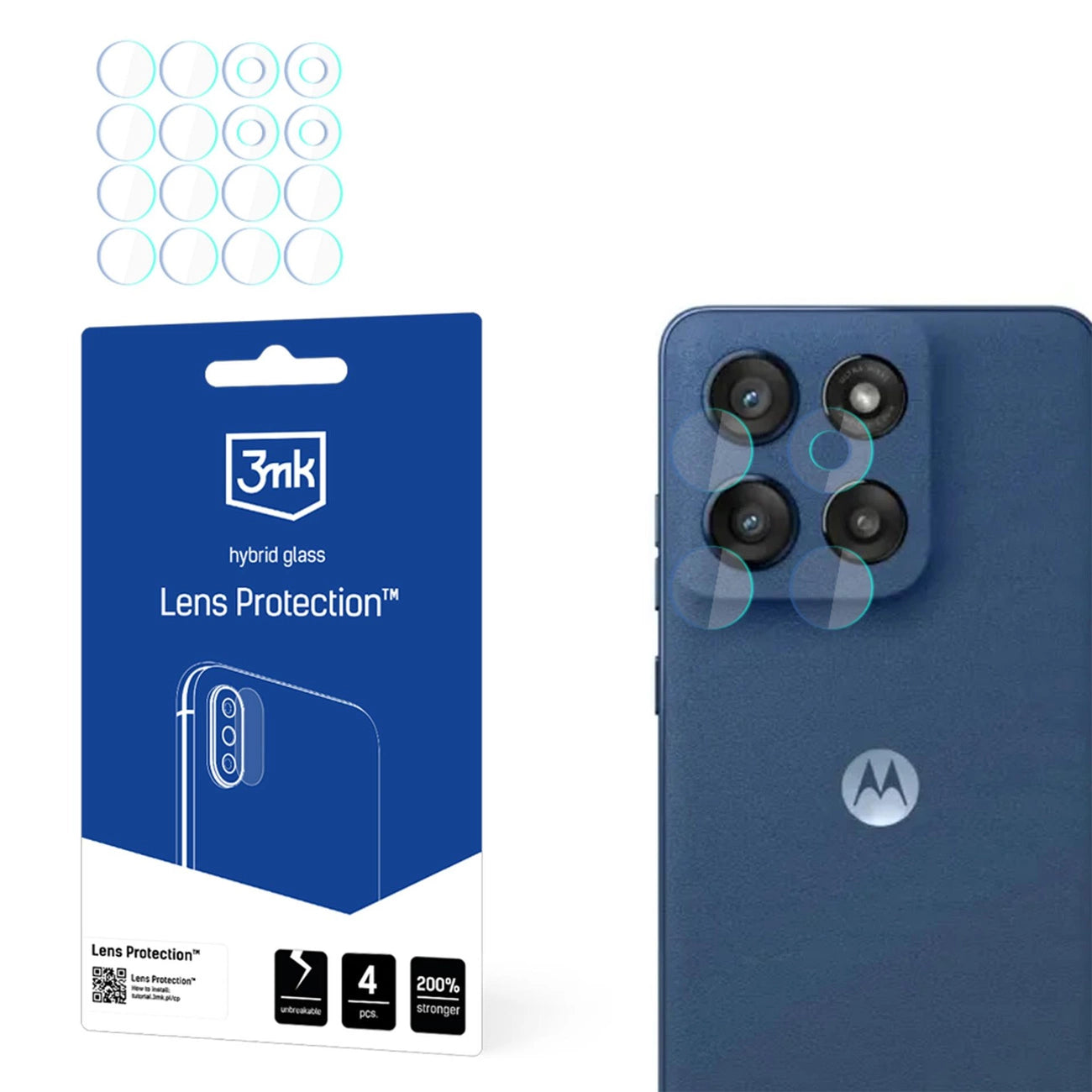 3mk Lens Protection Hybrid Glass for Motorola Edge 60 Stylus Camera Lens_0