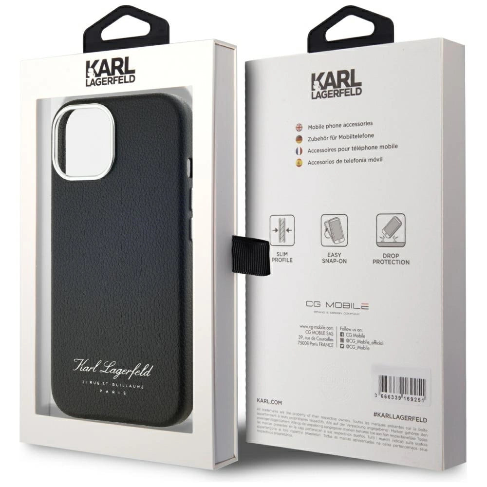 Karl Lagerfeld hotel RSG iPhone 15 case - black_7