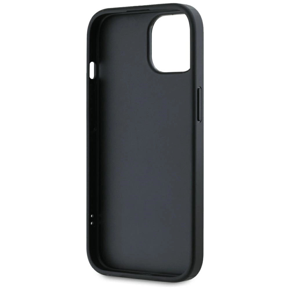 Karl Lagerfeld Saffiano Athleisure Stripes Cord iPhone 15 Case - Pink_5