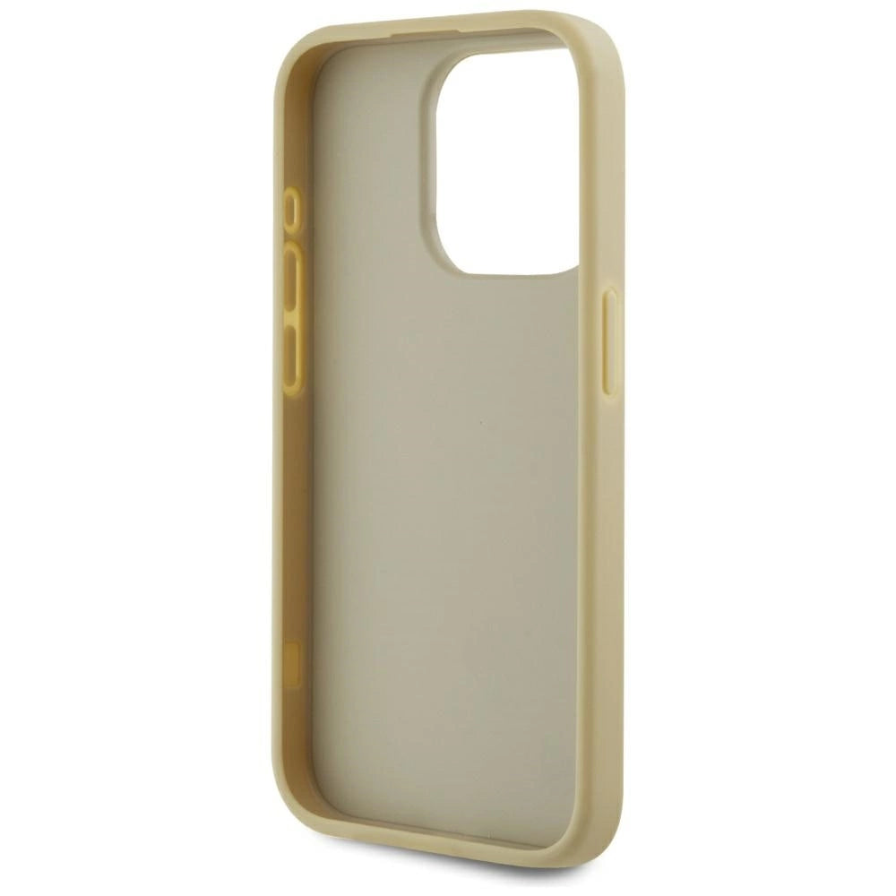 Karl Lagerfeld Wrinkled Metal Signature iPhone 15 Pro Max Case - Gold_6