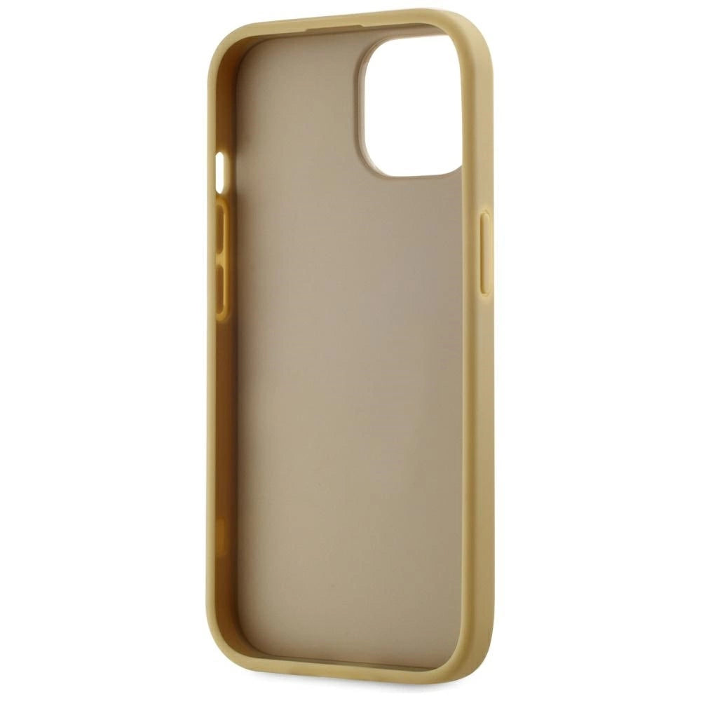 Karl Lagerfeld Wrinkled Metal Signature iPhone 15 Case - Gold_6