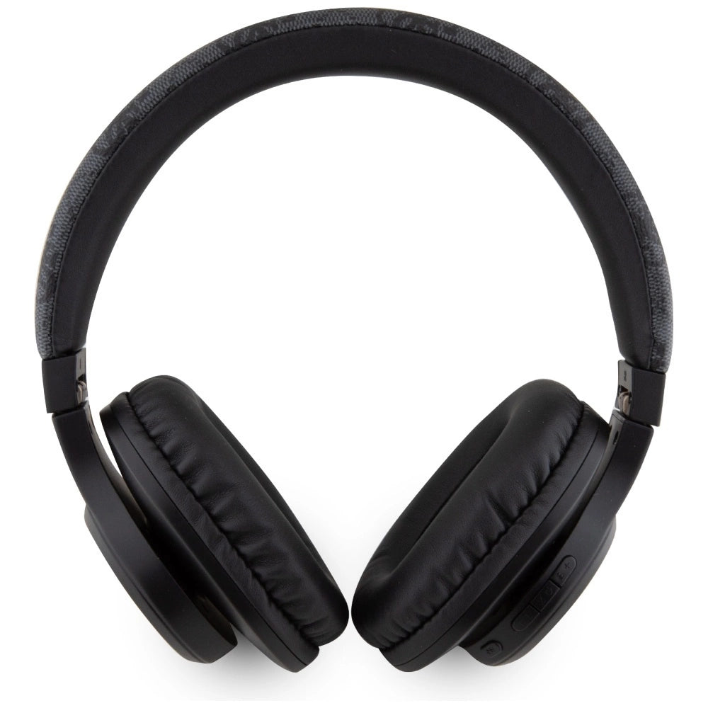 Guess Leather Tone On Tone Script Bluetooth 4G Over-Ear Headphones - Black_2