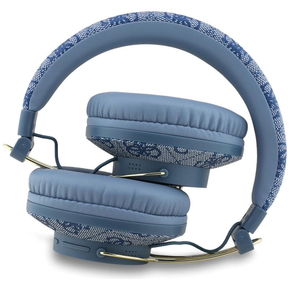 Guess ENC Metal 4G Logo Over-Ear Headphones - Blue_3