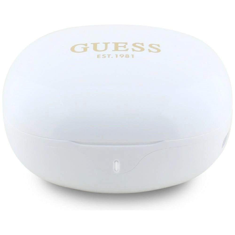 Guess Flat Classic Logo Electroplated TWS Headphones - White_3