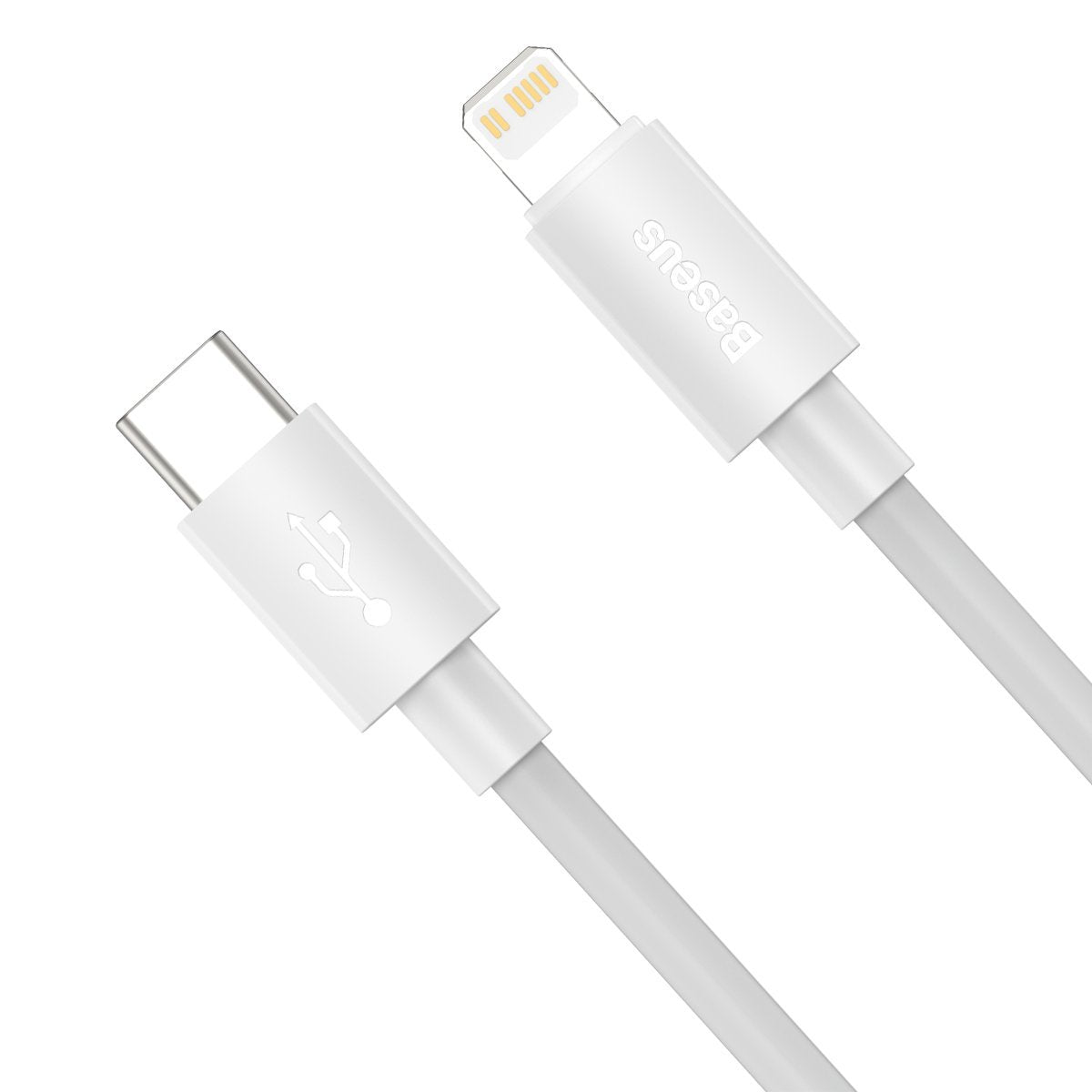 Baseus Simple Wisdom Data Cable Kit USB-C to Lightning PD 20W (2PCS/Set) 1.5m White_7