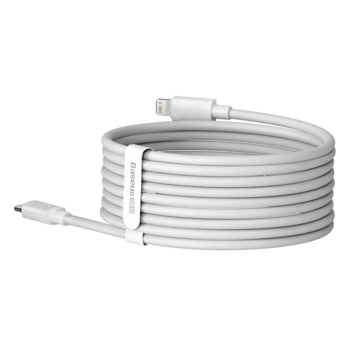 Baseus Simple Wisdom Data Cable Kit USB-C to Lightning PD 20W (2PCS/Set) 1.5m White_12