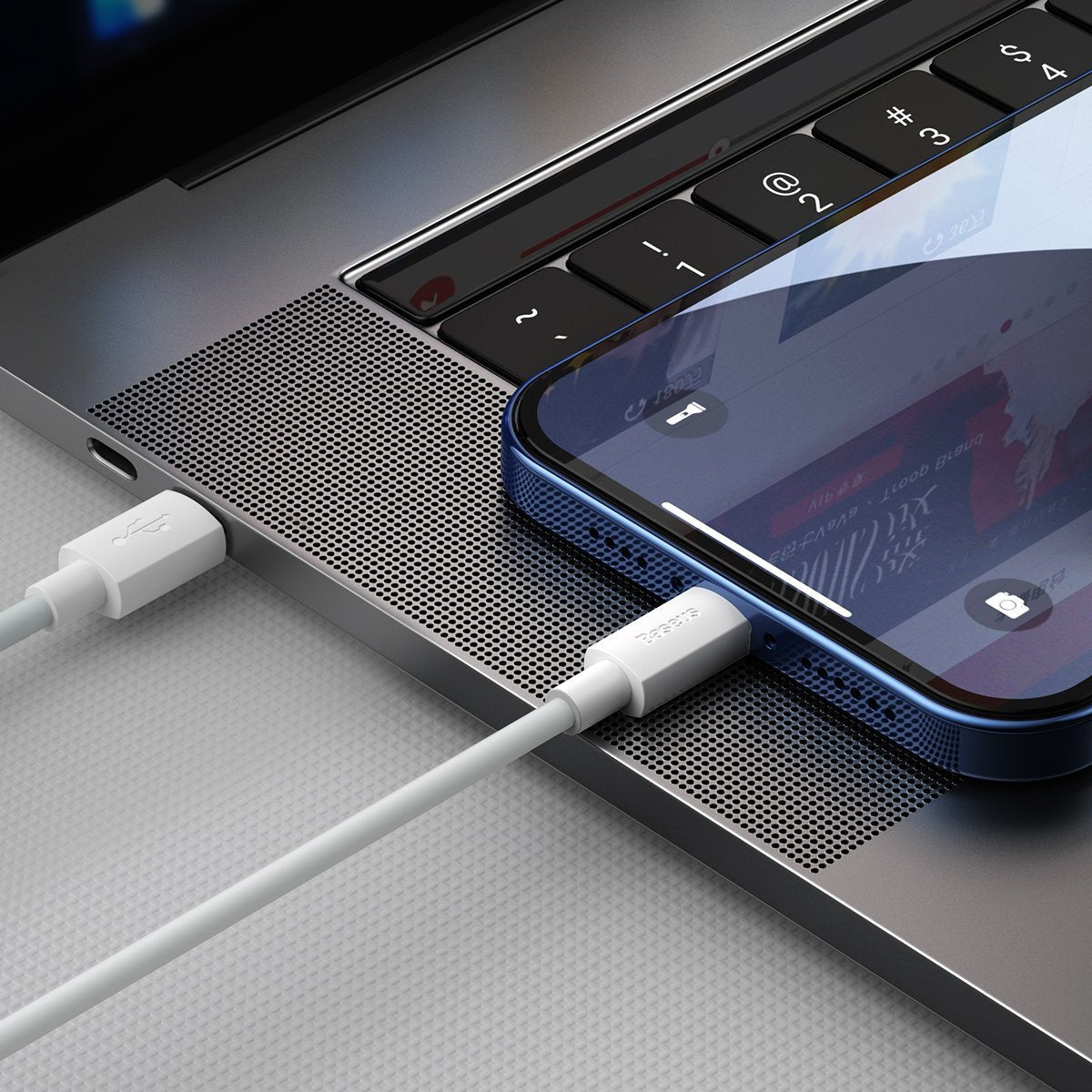 Baseus Simple Wisdom Data Cable Kit USB-C to Lightning PD 20W (2PCS/Set) 1.5m White_14