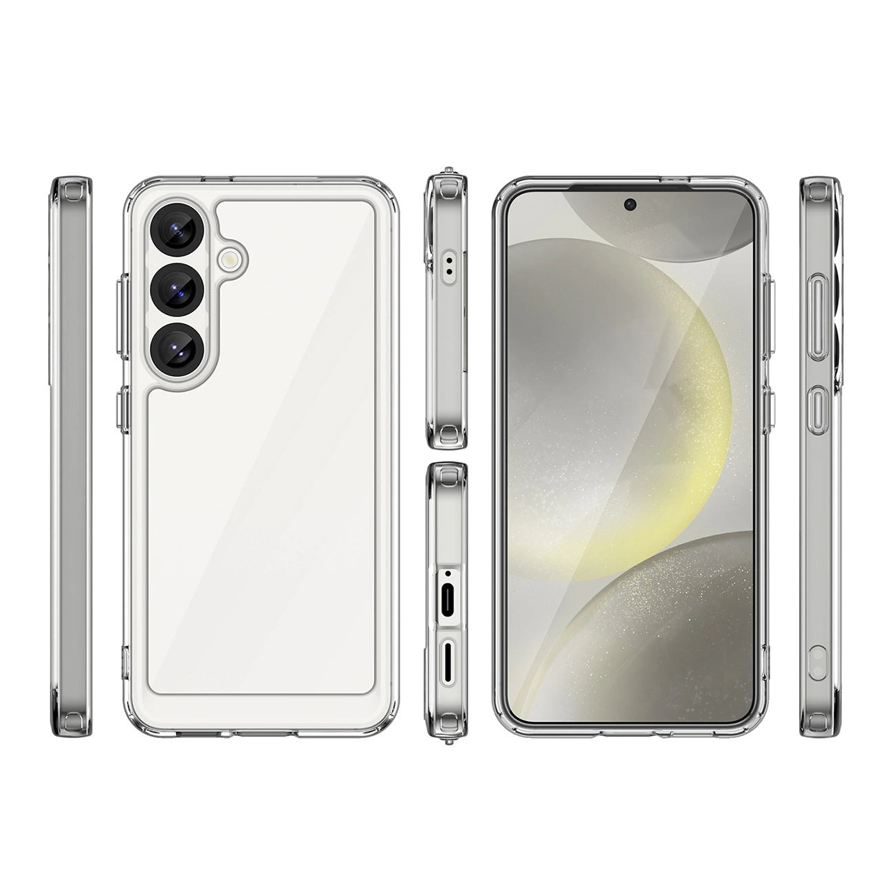 Outer Space Case with Gel Frame for Nothing Phone (3a) - Clear_1