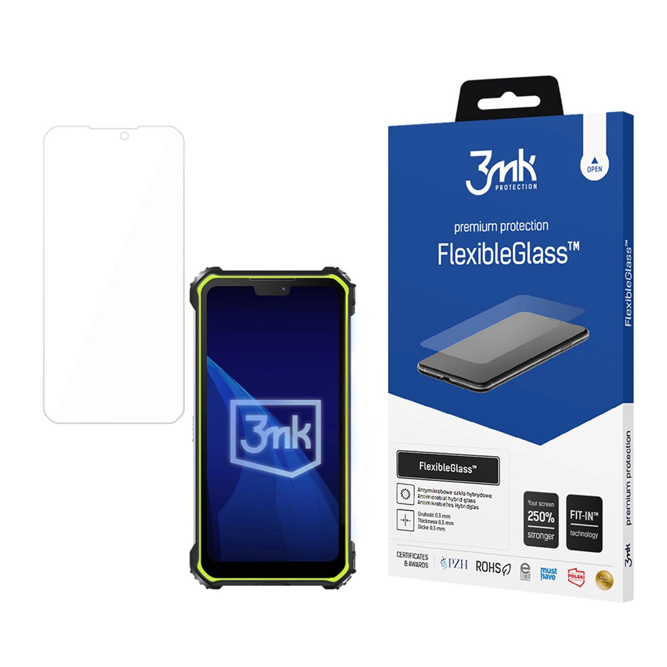 Hybrid glass 3mk FlexibleGlass for Rugged Phones M10_0
